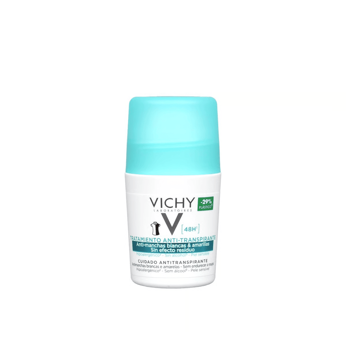 Vichy Deodorant Antiperspirant Anti-White Marks 48h 50ml – Long-Lasting Sweat & Odor Protection in UAE
